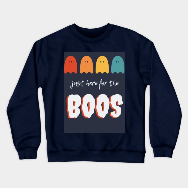 Spooky Ghost PacMan Crewneck Sweatshirt by Mercho